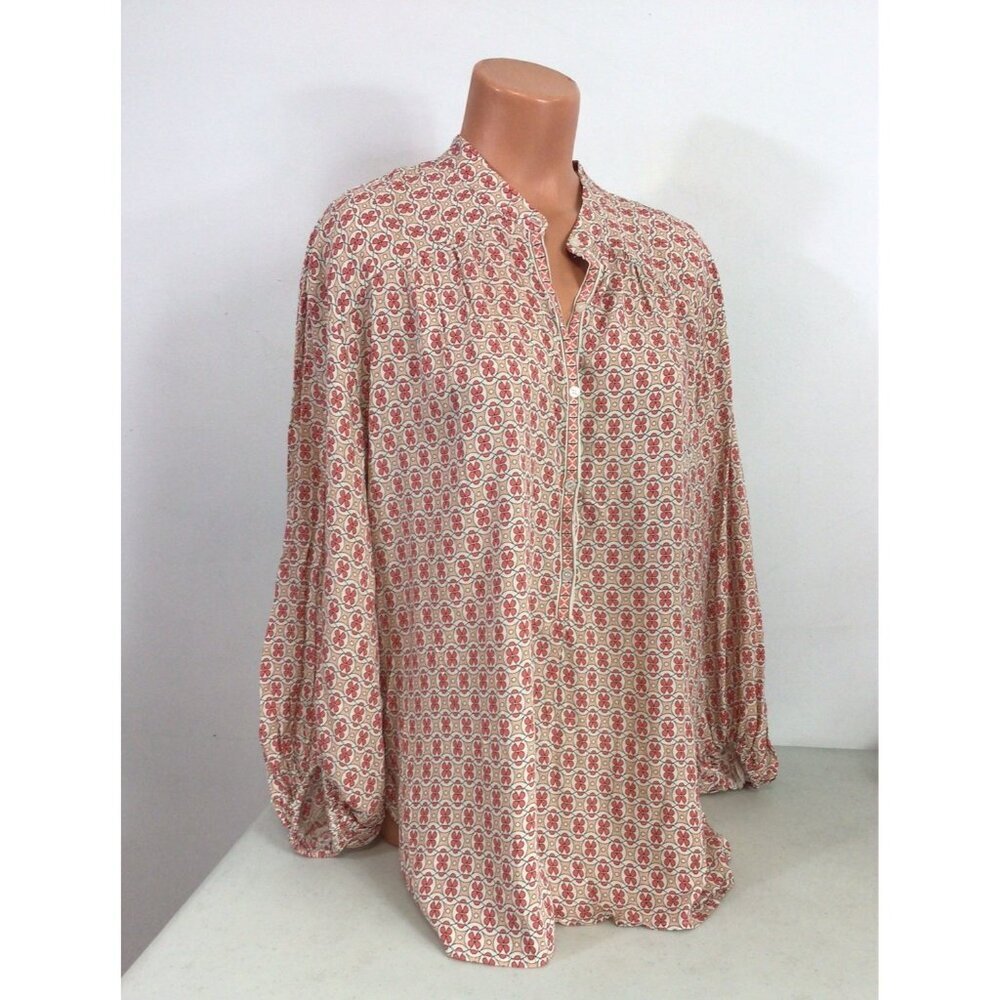 Max Studio Peasant Blouse Top Womens XL